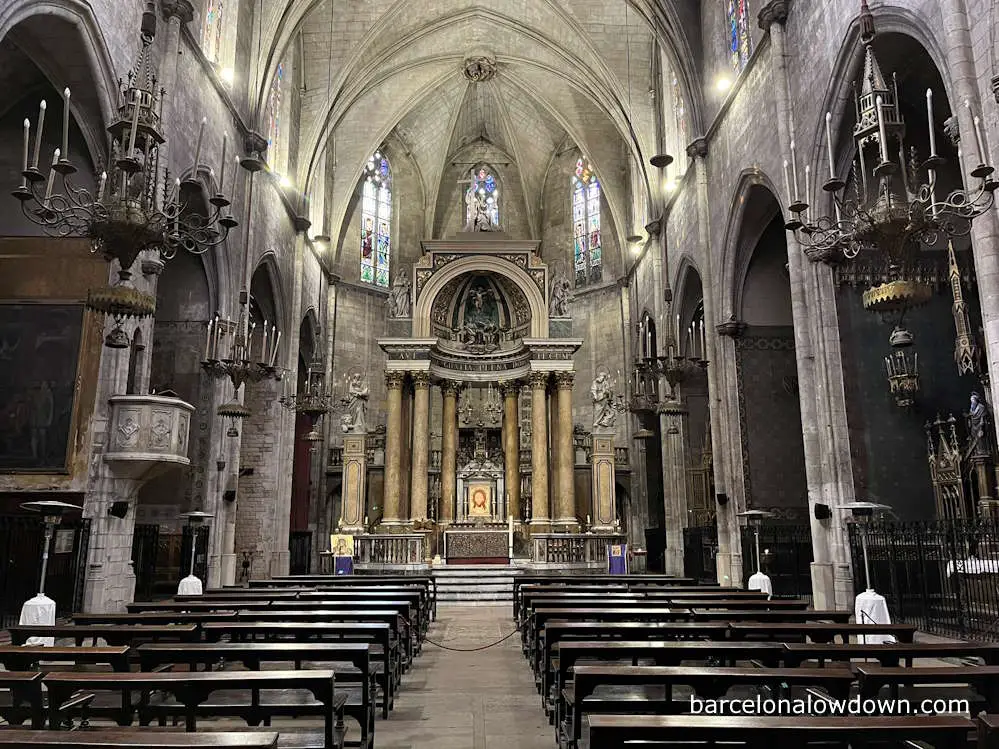 Inside the Basilica de Sant Just, Barcelona