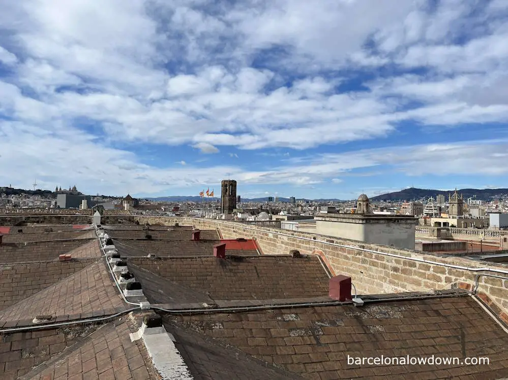 Views from the rooftop of the Basilica de Sant Just