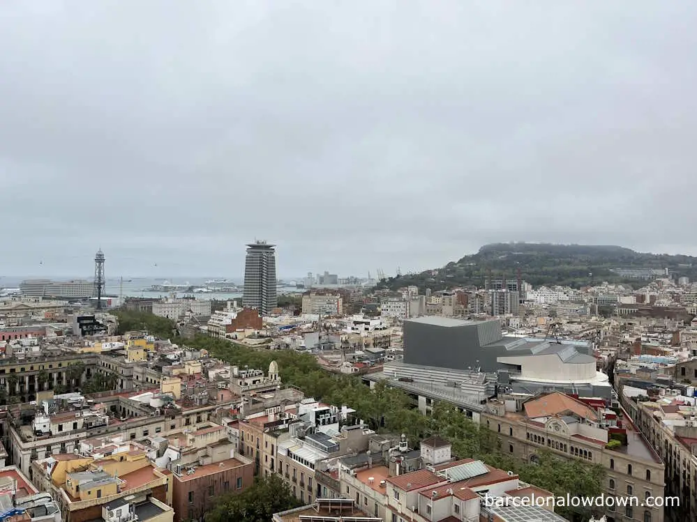 Views of Barcelona from the bell tower of Santa Maria del Pi