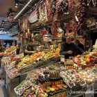 Colourful fruit and vegetables at La Boqueria market