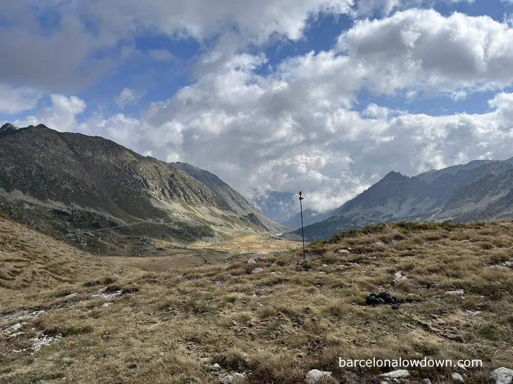 Portella Blanca, the border between France, Spain and Andorra