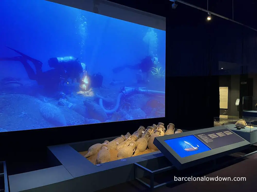 Exhibition about underwater archaeology at Archaeology Museum of Catalonia