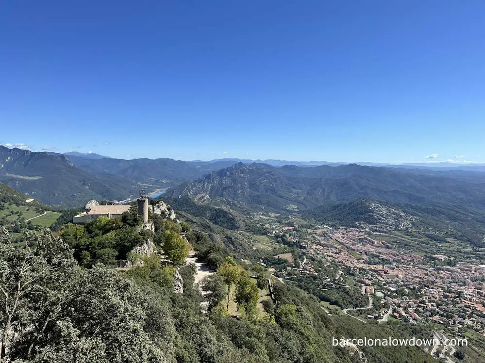 View of Berga from the Santuari de Queralt