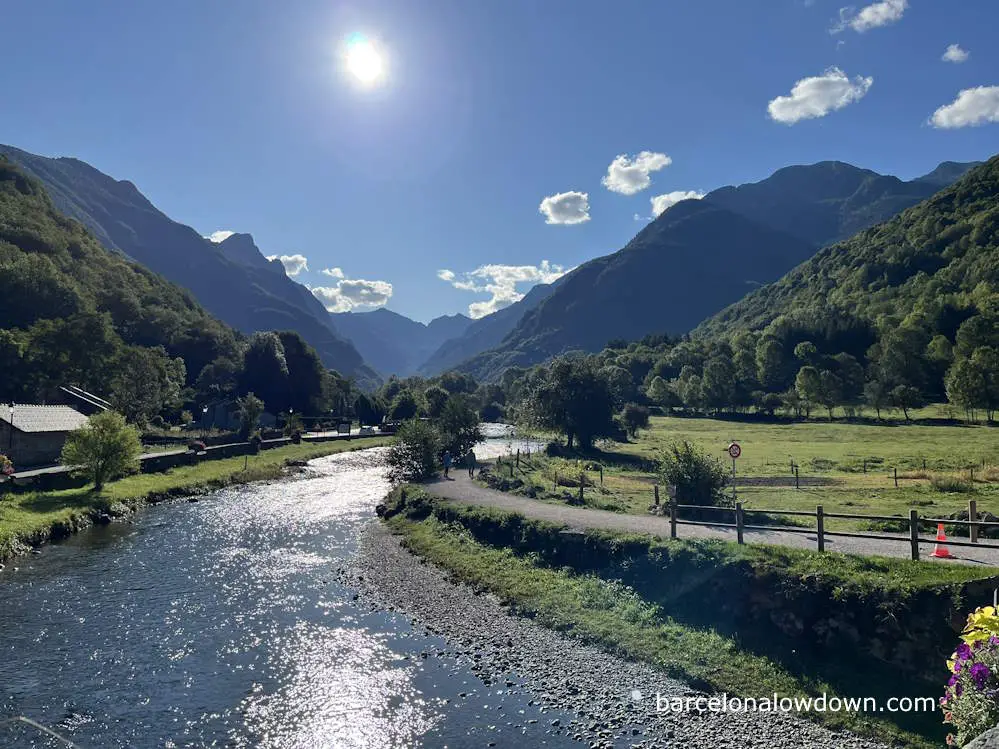 View along the Oriège valley to Orlu